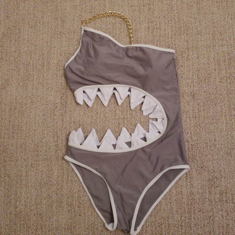 Shark Bite One Piece Swim Suit